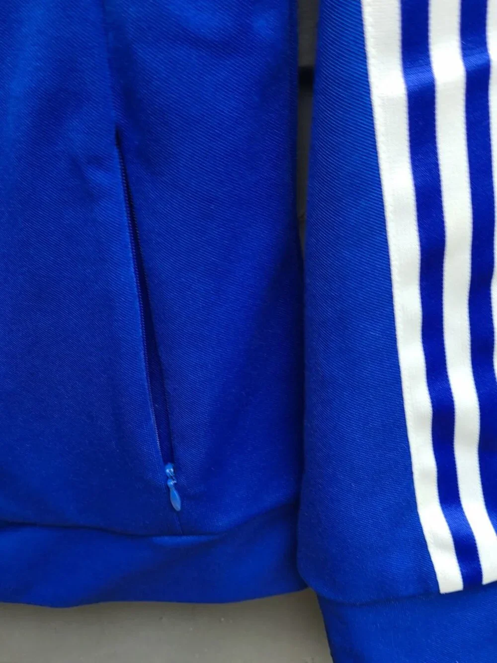 Adidas Blue White Jacket Like New Size Small